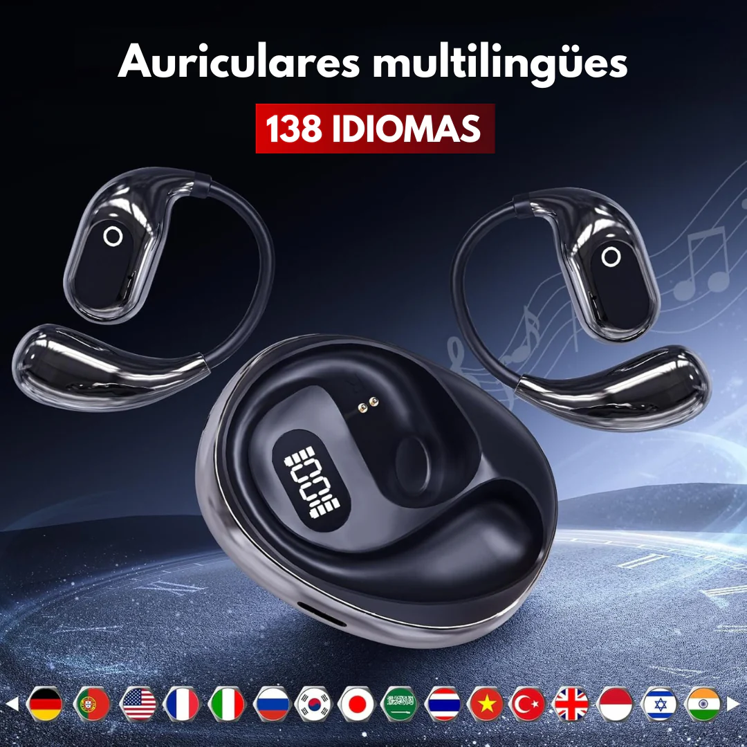 Instant Translation Earbuds – 138 Languages, Fast Charging, Waterproof