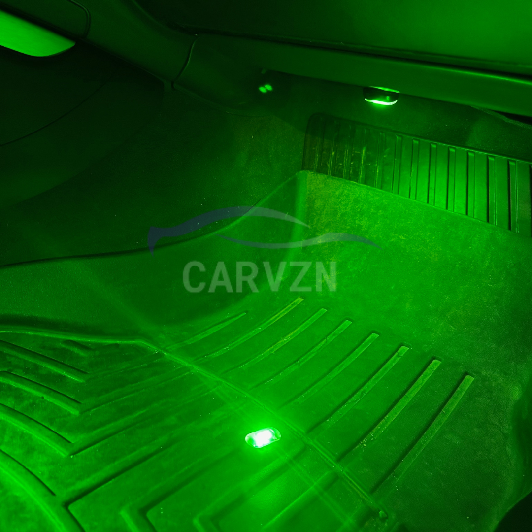 4 luces LED luminosas para decoración del hogar, luz ambiental, 8 colores, recargables, pantalla LED anticolisión.