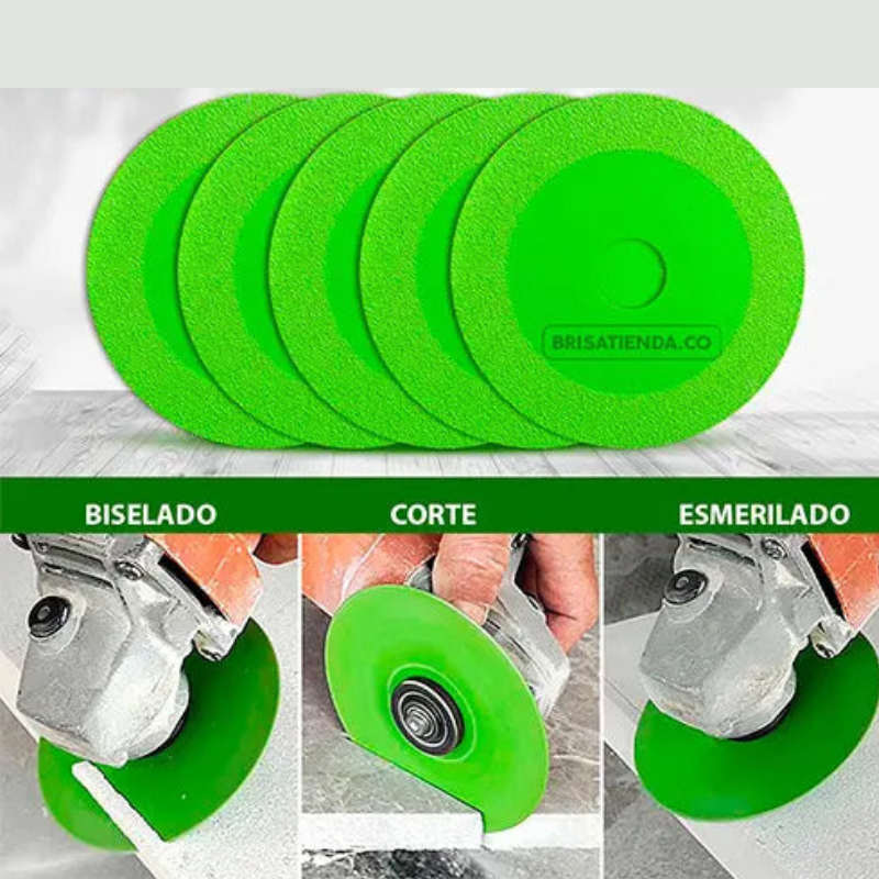 ¡Cortes perfectos al primer intento — Disco NanoDiamante Verde!
